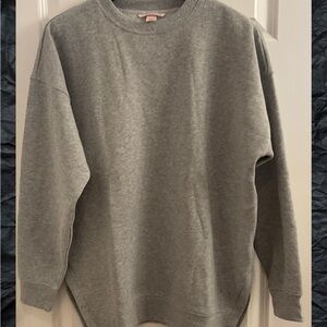 Victoria’s Secret Cotton Fleece Pullover Sweatshirt - NWT - Size Medium - Gray